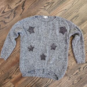 Ganji LA Black and White Sequin Sweater Size S/M